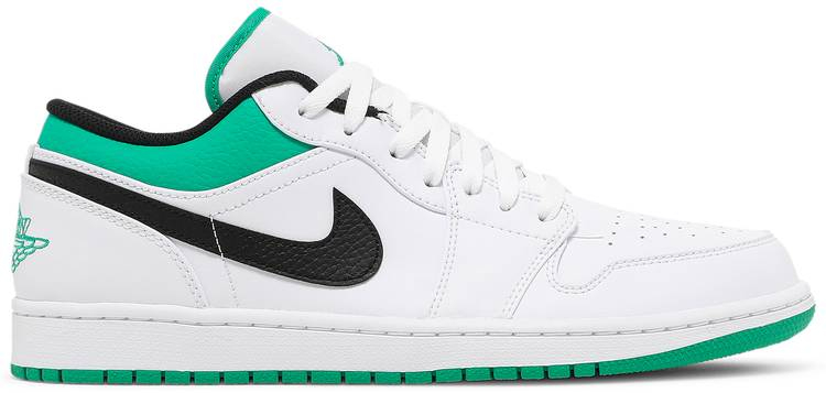 Air Jordan 1 Low White Lucky Green 553558-129